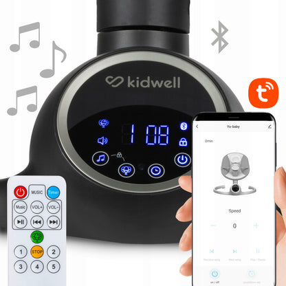 Ergonominis dizainas kėdutėje „Kidwell Reve“.
